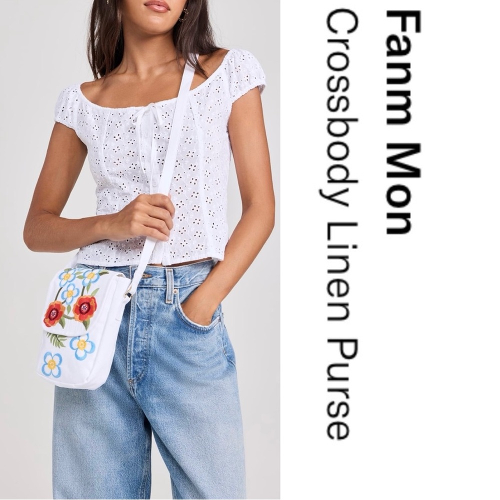 Fanm Mon Embroidered Crossbody Bag